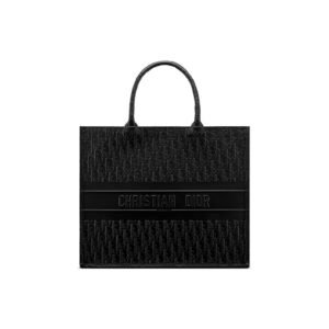 Black Calfskin Tote Bag