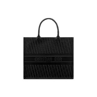 Black Calfskin Tote Bag