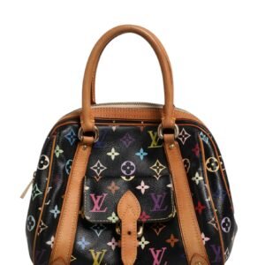 Black Monogram Multicolor Canvas Priscilla Handbag