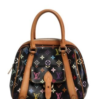 Black Monogram Multicolor Canvas Priscilla Handbag