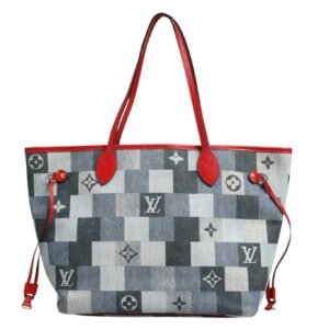 Neverfull Patchwork Monogram Denim Tote Bag