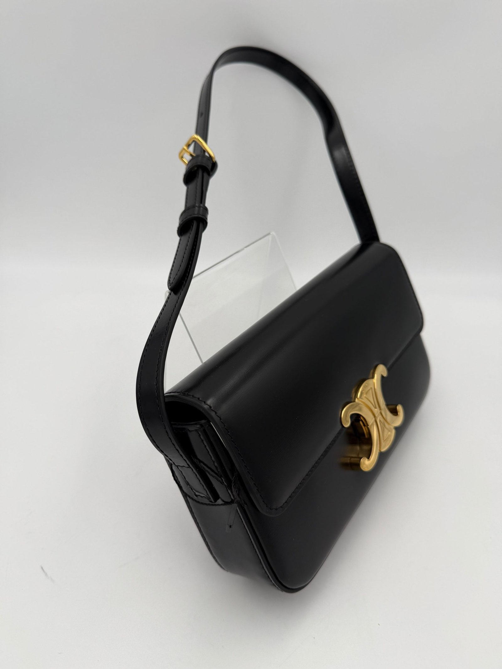 CELINE CLAUDE TRIOMPHE Black Handbag - Image 4