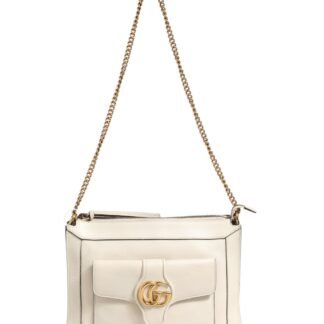 Arli Small Crossbody Bag White Leather