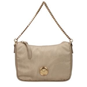 Beige Fabric Handbag