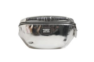 Belt bag Silver in Synthetic