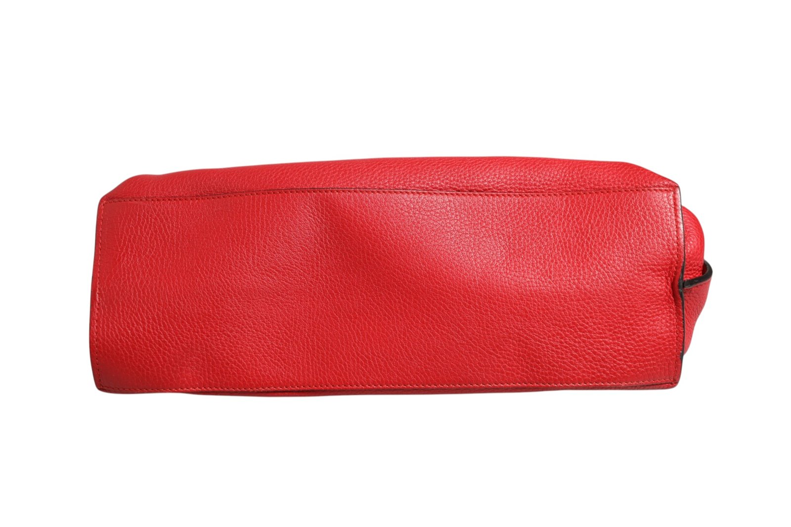 Red Leather Bamboo Daily Tote Crossbody Bag - Image 5