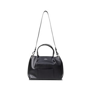 Black Polyester Handbag