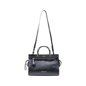 Black Polyester Handbag