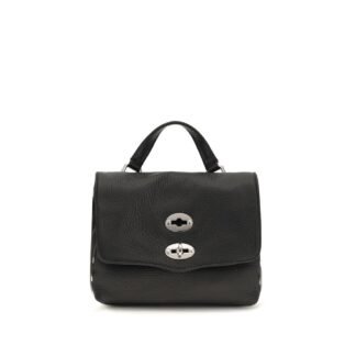 Black Calf Leather Bos Taurus Handbag