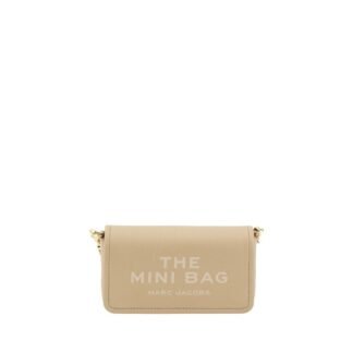 Beige Calf Leather Bos Taurus Shoulder Bag