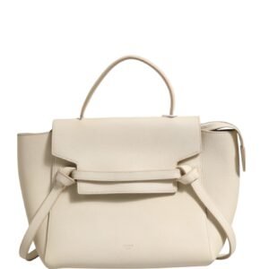 Nano Belt Bag Grained Calfskin Chalk