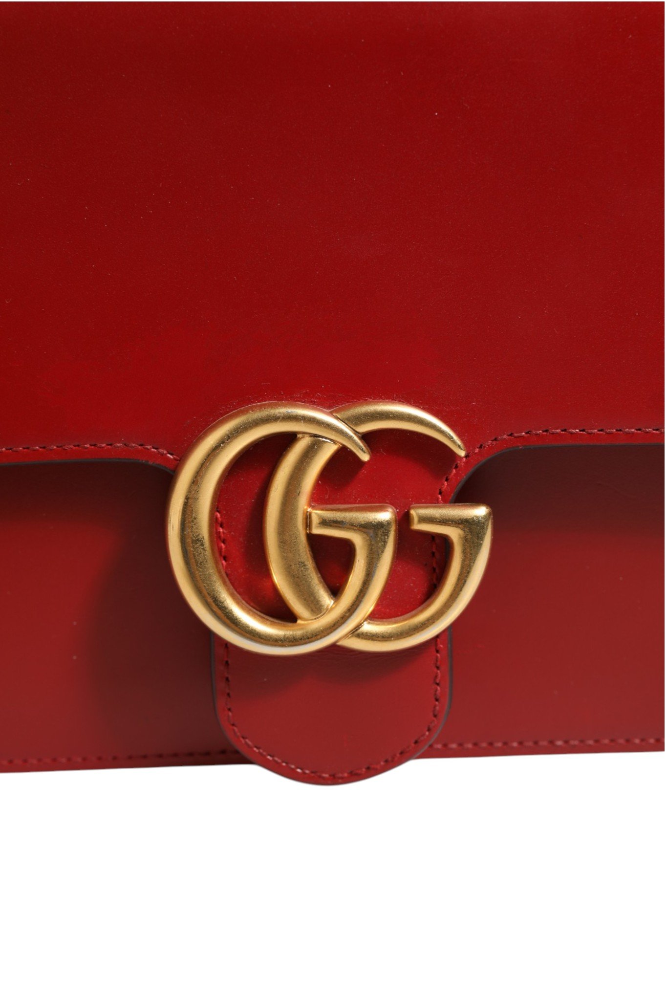 Marmont small shoulder bag in Rosso Ancora red leather - Image 4
