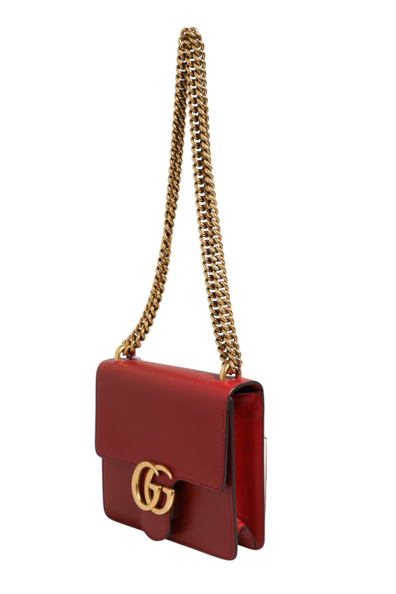 Marmont small shoulder bag in Rosso Ancora red leather - Image 5
