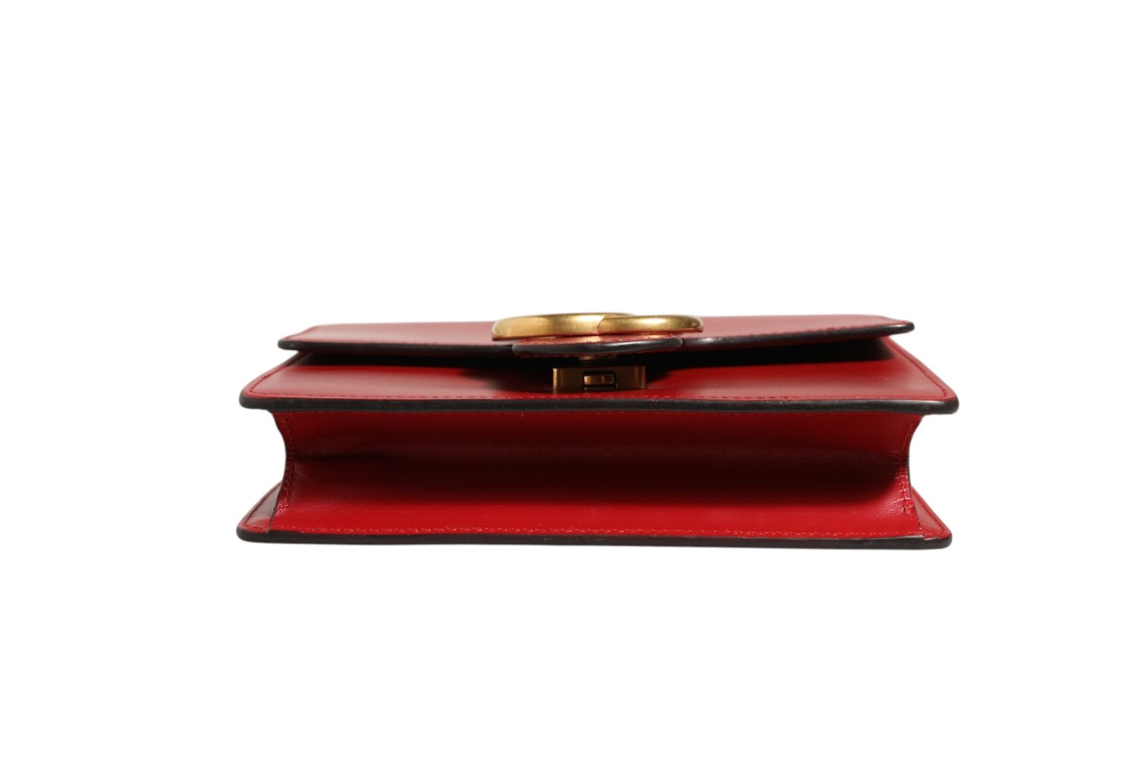 Marmont small shoulder bag in Rosso Ancora red leather - Image 7