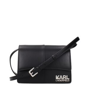 Black Polyethylene Crossbody Bag