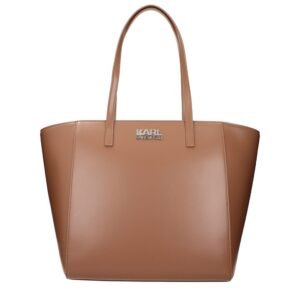 Brown Polyethylene Shoulder Bag
