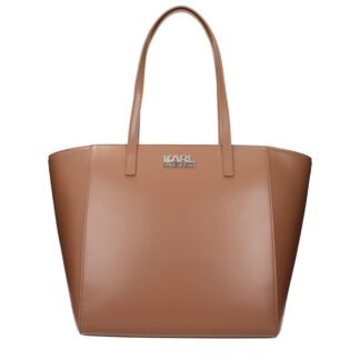 Brown Polyethylene Shoulder Bag