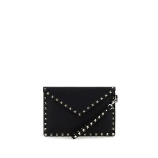 Black Calf Leather Bos Taurus Clutch Bag