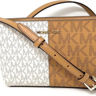 Michael Kors Jet Set - Small Two-Tone Logo Crossbody Bag