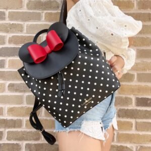 Kate Spade Disney Minnie Mouse Medium Leather Backpack Bookbag Bag
