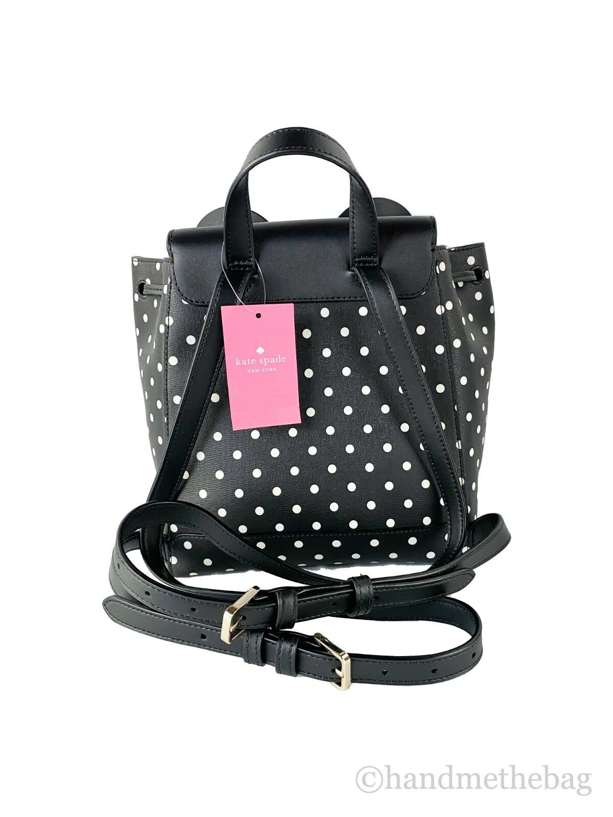 Kate Spade Disney Minnie Mouse Medium Leather Backpack Bookbag Bag - Image 4