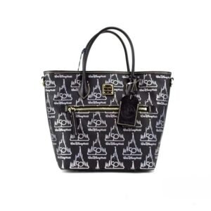 Dooney & Bourke Black Walt Disney World 50th Anniversary Leather Tote Bag