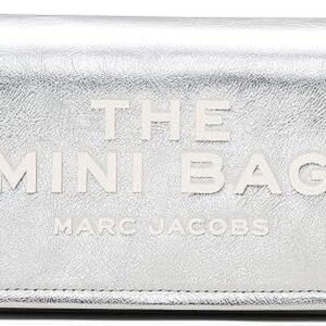 Marc Jacobs The Metallic Leather Chain Mini Bag - Silver