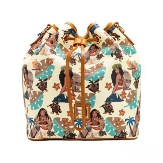 Dooney & Bourke Disney Medium Moana Coated Cotton Bucket Crossbody Bag Purse