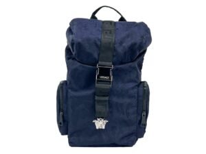 Versace Medusa Nylon Buckle Drawstring Backpack Bag