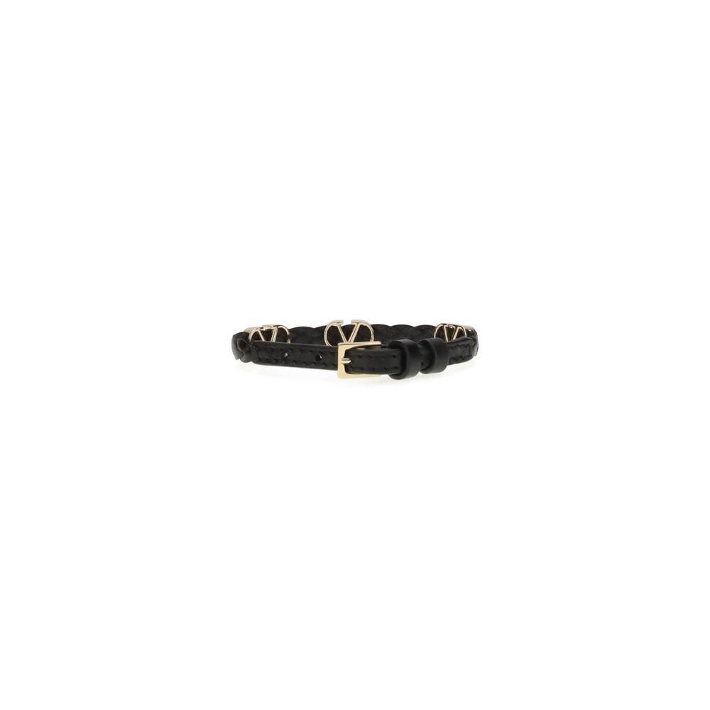 Black Calf Leather Bos Taurus Bracelet - Image 2