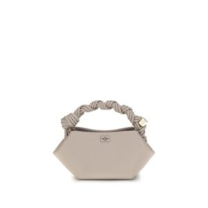Gray Recycled Leather Handbag