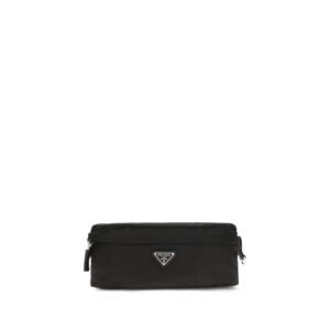 Black Recycled Polyamide Clutch Bag