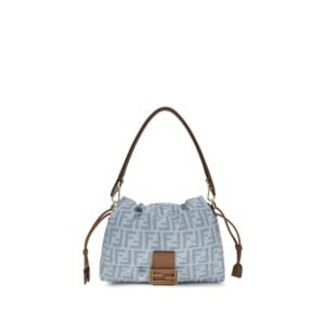 Blue Cotton Shoulder Bag