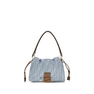 Blue Cotton Shoulder Bag