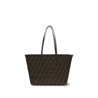 Brown Fabric Shoulder Bag