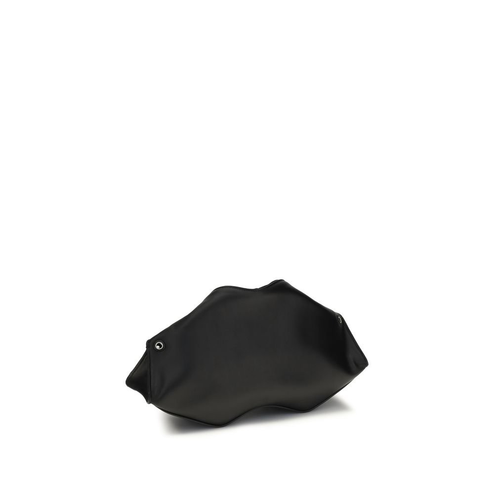 Black Calf Leather Bos Taurus Clutch Bag - Image 3