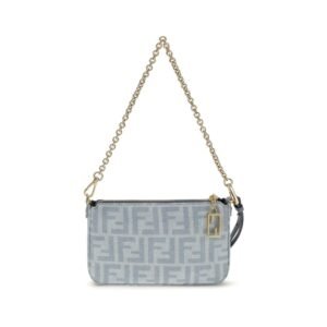 Blue Cotton Clutch Bag
