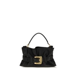 Black Calf Leather Bos Taurus Handbag