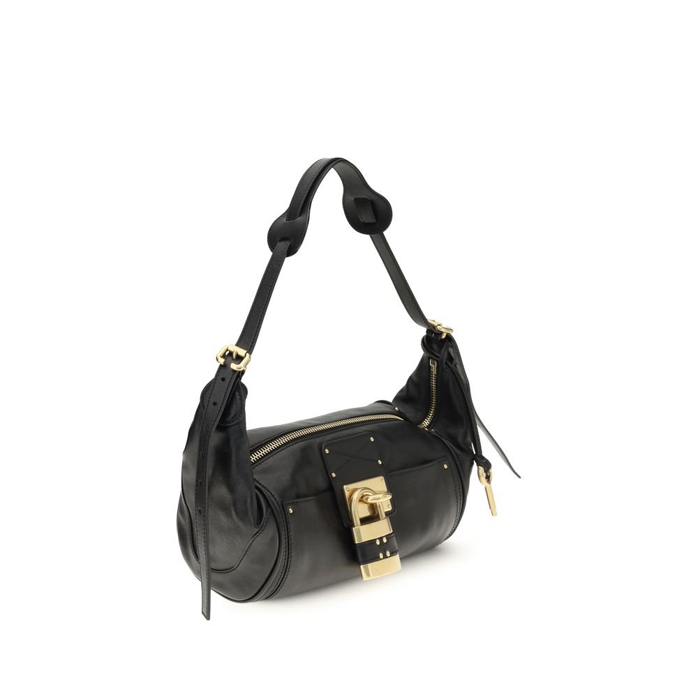 Black Calf Leather Bos Taurus Shoulder Bag - Image 2
