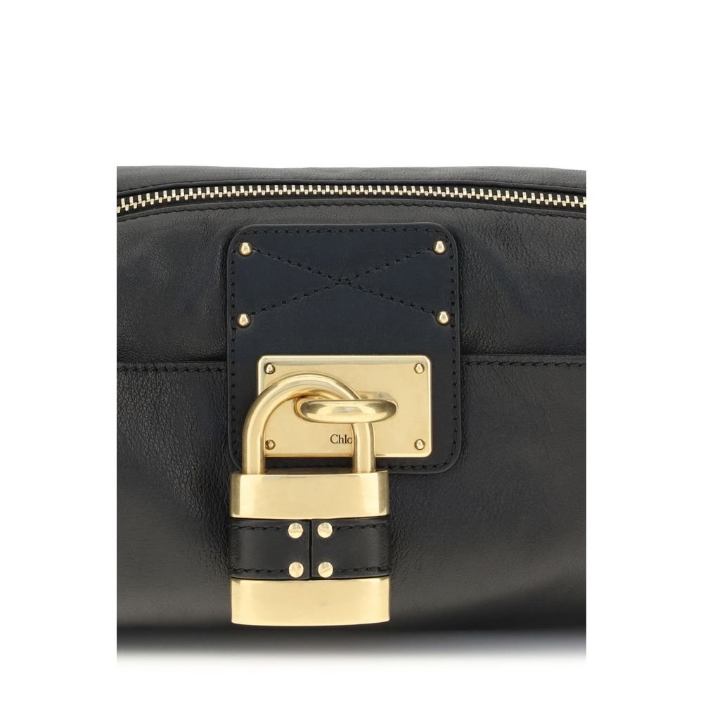 Black Calf Leather Bos Taurus Shoulder Bag - Image 4