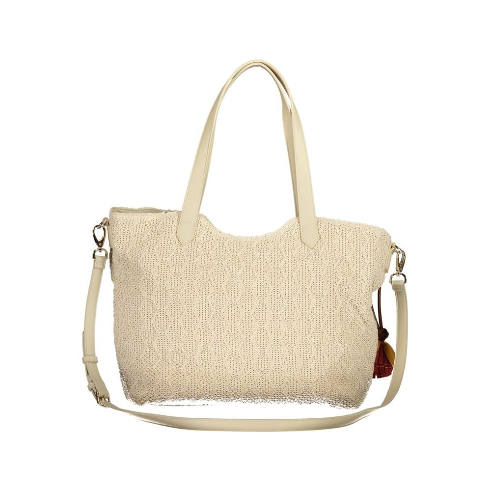 Beige Polyethylene Women's Bag - Image 2