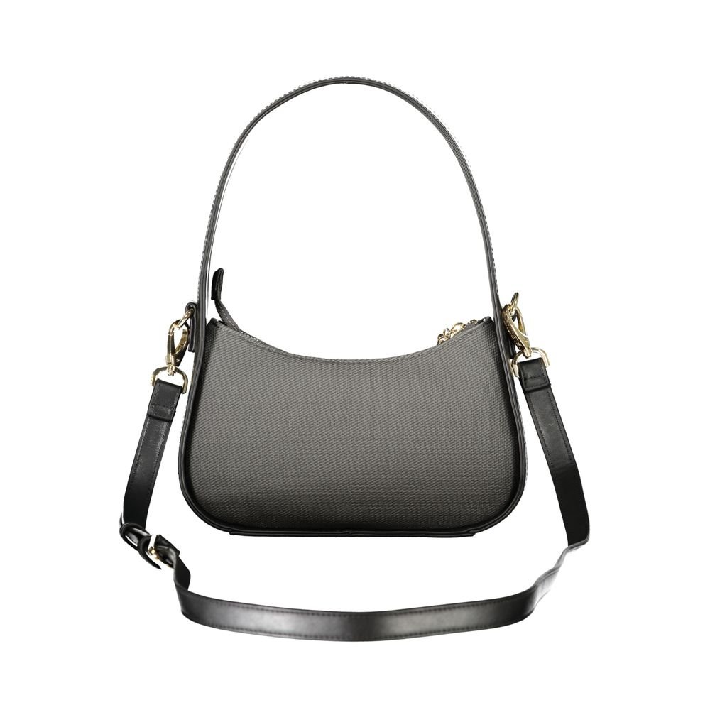 Black Polyurethane Women's Bag - Image 2