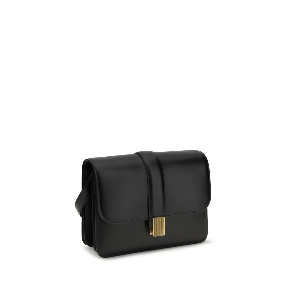 Black Calf Leather Bos Taurus Shoulder Bag - Image 2