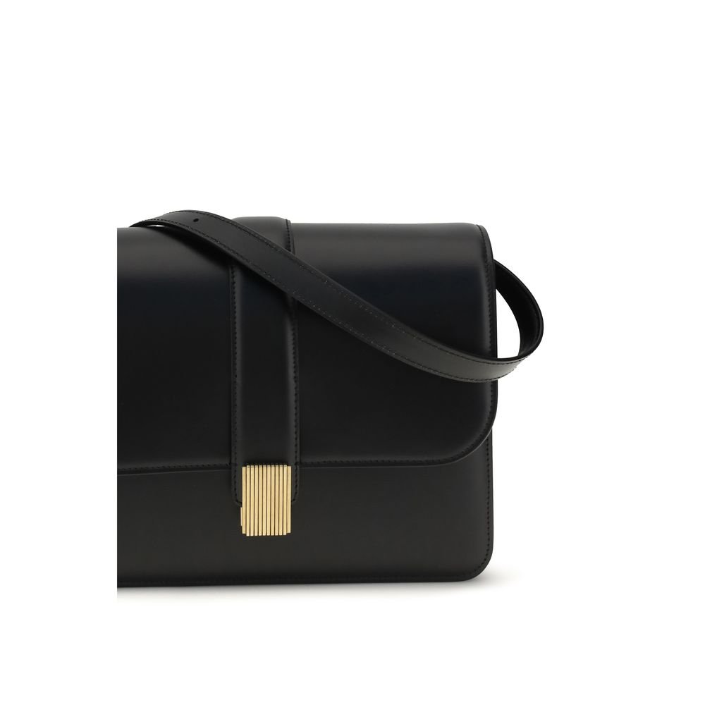 Black Calf Leather Bos Taurus Shoulder Bag - Image 4