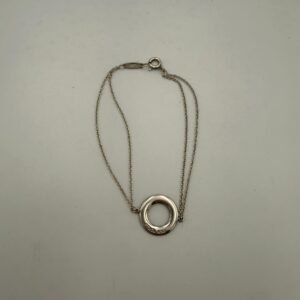 TIFFANY & CO. Silver Bracelet with Double Chain