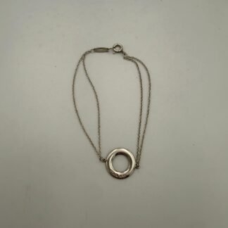 TIFFANY & CO. Silver Bracelet with Double Chain