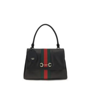Black Calf Leather Bos Taurus Handbag