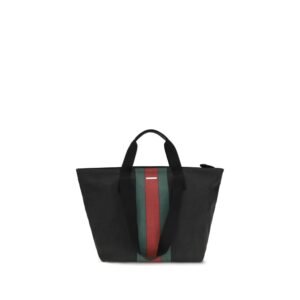Black Cotton Shoulder Bag