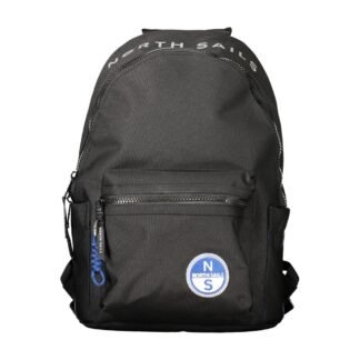 Nero Polyester Uomo Backpack with Versatile Design