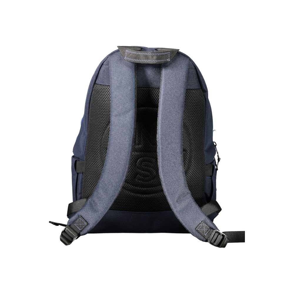 Blue Polyester Men's Backpack - Image 2
